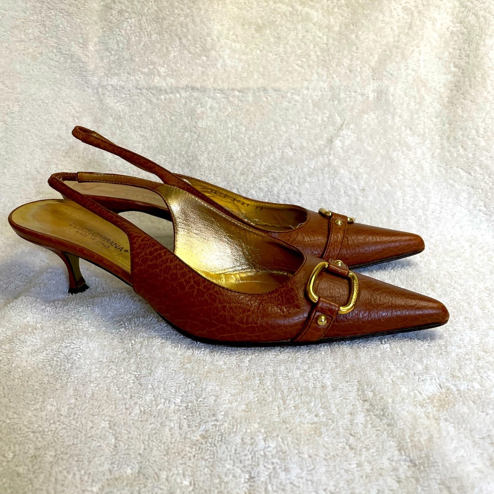 Dolce and Gabbana low slingback pumps